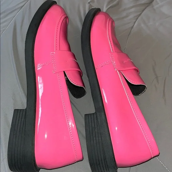 Pink Patent Leather Loafers - Picture 5 of 8